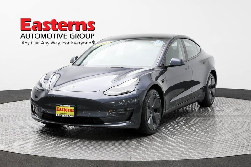 Used 2022 Tesla Model 3 Long Range with VIN 5YJ3E1EB5NF112154 for sale in Sterling, VA