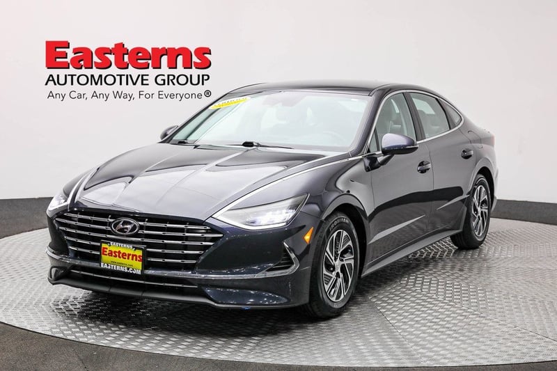 Used 2022 Hyundai Sonata Hybrid Blue with VIN KMHL24JJXNA041660 for sale in Sterling, VA
