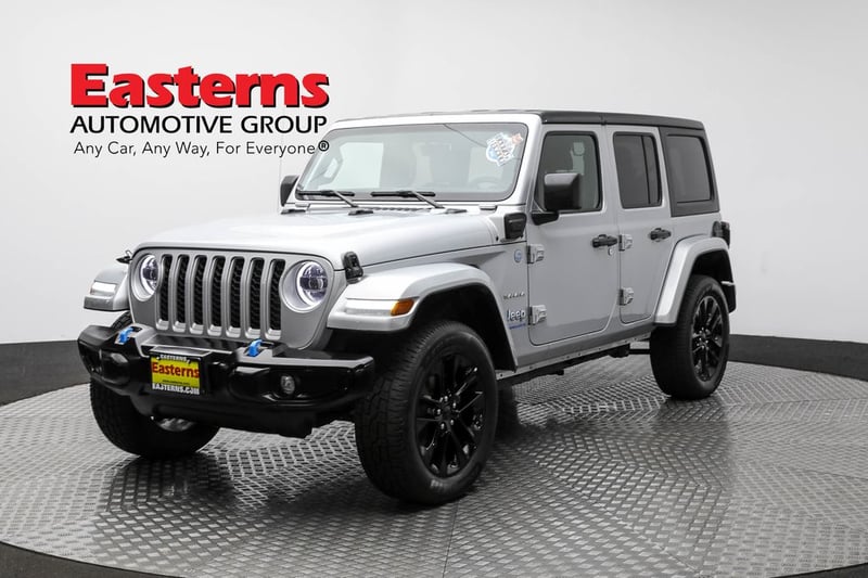 Used 2023 Jeep Wrangler 4xe Sahara 4XE with VIN 1C4JJXP66PW630763 for sale in Sterling, VA