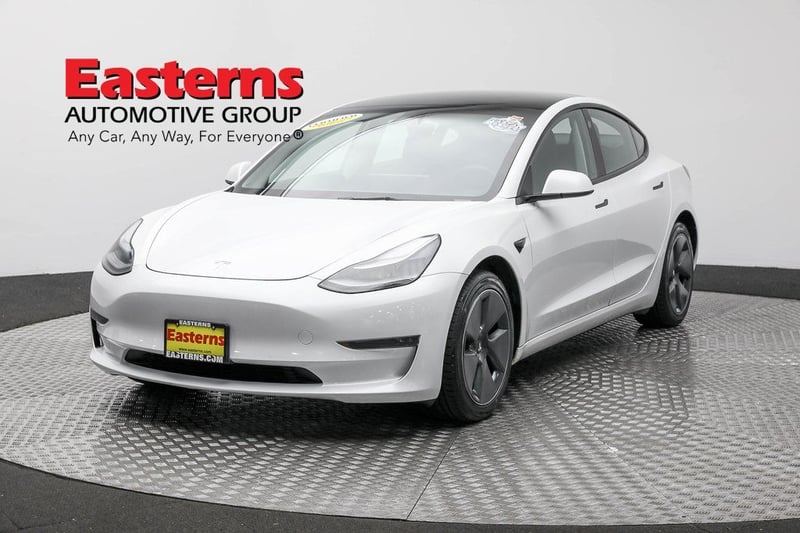 Used 2022 Tesla Model 3 Base with VIN 5YJ3E1EA2NF160587 for sale in Sterling, VA