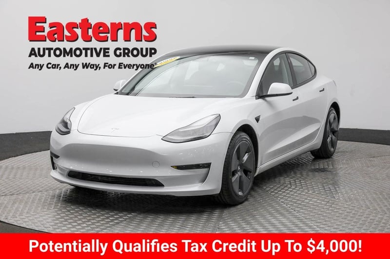 Used 2022 Tesla Model 3 Long Range with VIN 5YJ3E1EB7NF101821 for sale in Laurel, MD