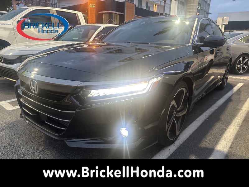 Certified 2022 Honda Accord Sport with VIN 1HGCV1F30NA111320 for sale in Miami, FL