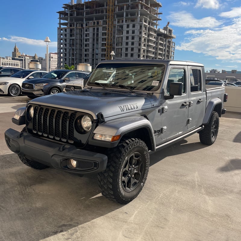 Used 2021 Jeep Gladiator WILLYS with VIN 1C6HJTAGXML576445 for sale in Miami, FL