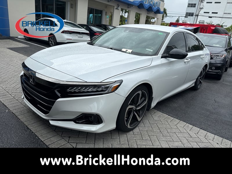 Certified 2022 Honda Accord Sport SE with VIN 1HGCV1F44NA011553 for sale in Miami, FL