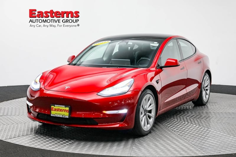 Used 2022 Tesla Model 3 Long Range with VIN 5YJ3E1EBXNF128575 for sale in Sterling, VA