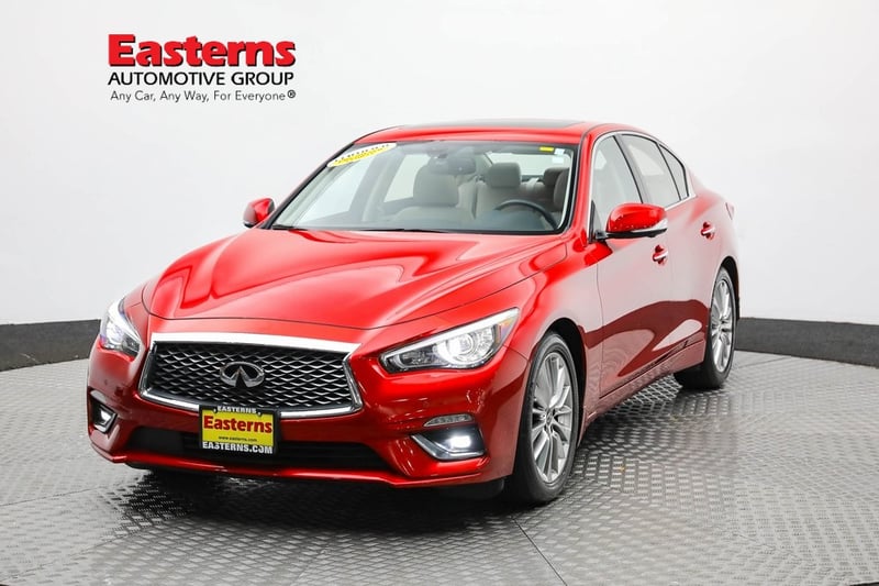 Used 2021 INFINITI Q50 LUXE with VIN JN1EV7BR9MM755595 for sale in Sterling, VA