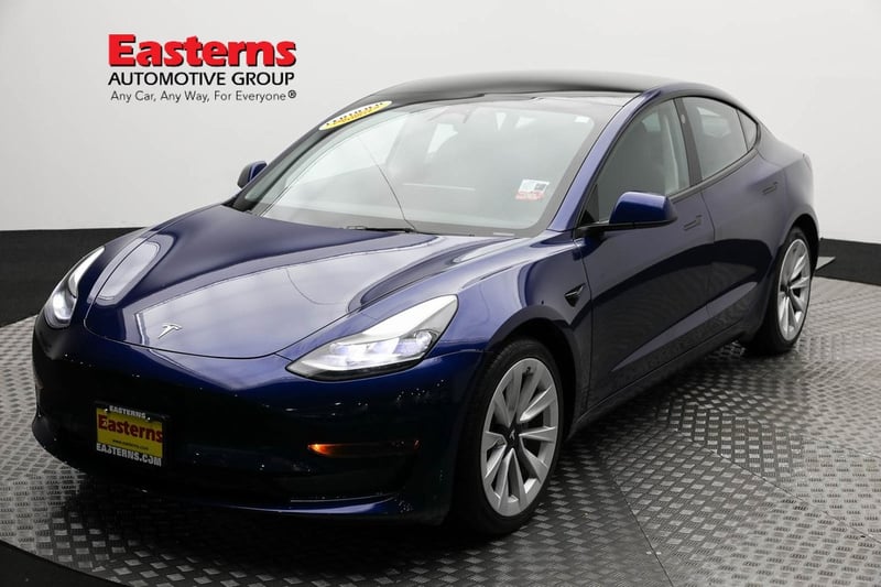 Used 2022 Tesla Model 3 Base with VIN 5YJ3E1EA6NF190837 for sale in Sterling, VA